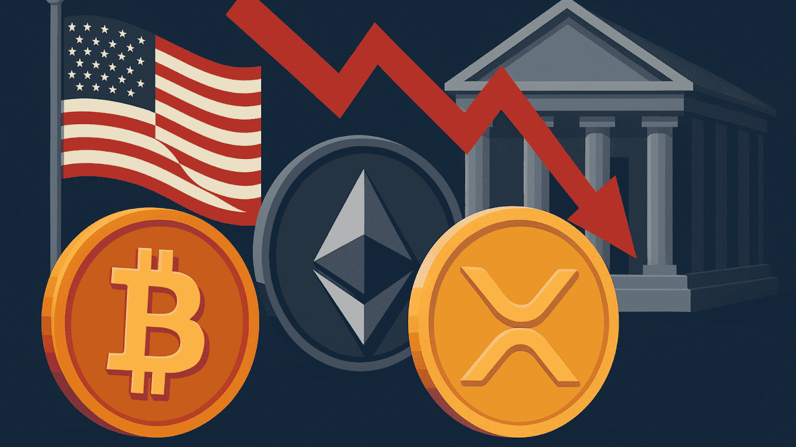 Bitcoin, ETH, XRP Dip Slightly After New U.S. “Genius Act” Stablecoin Regulations